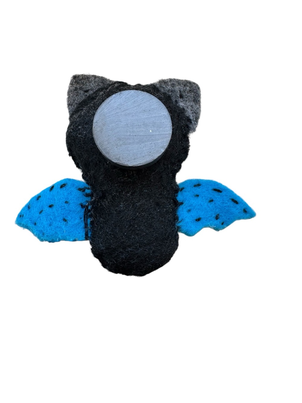 Bat Magnet. Handmade. Felt. 2in x 1.5 in. - Picture 3 of 11